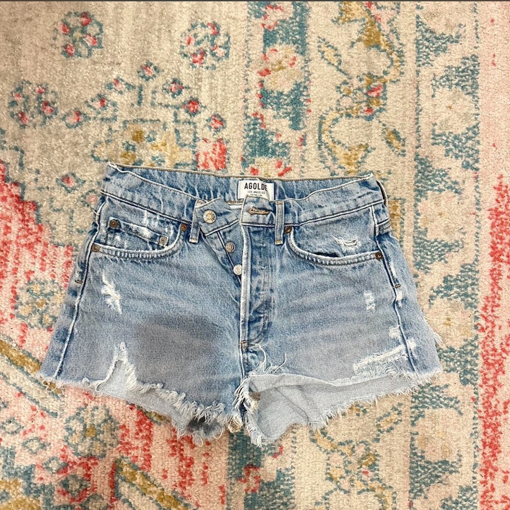 Agolde Parker denim shorts